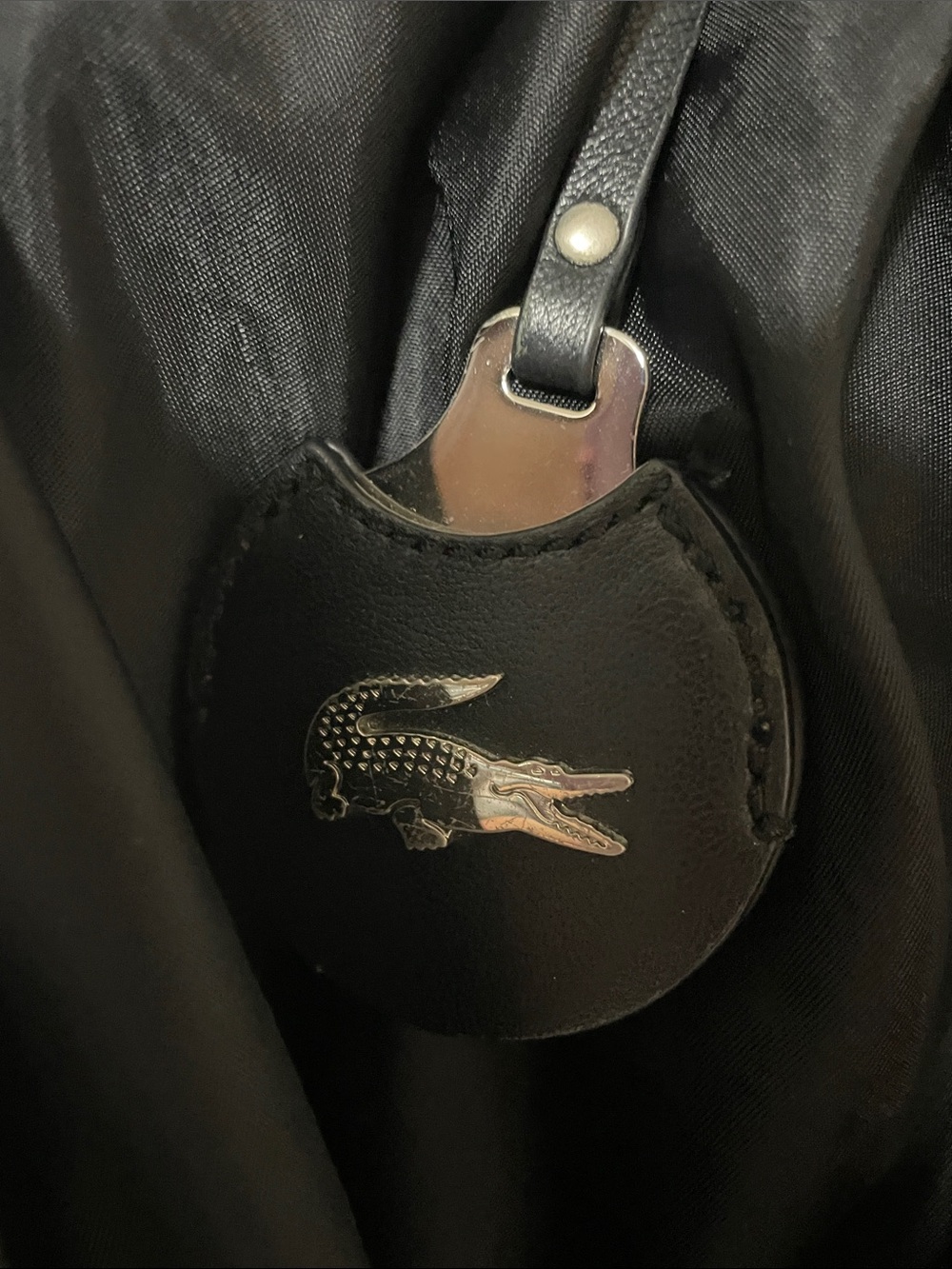 Lacoste Black Nylon Shoulder Bag